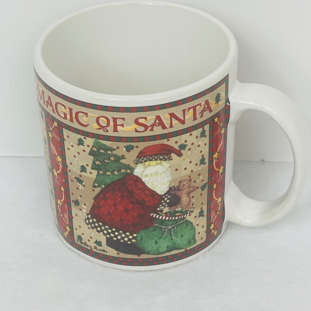 Sakura Coffee Mug OS Magic of Santa Multicolor Holiday Debbie Mumm Excellent